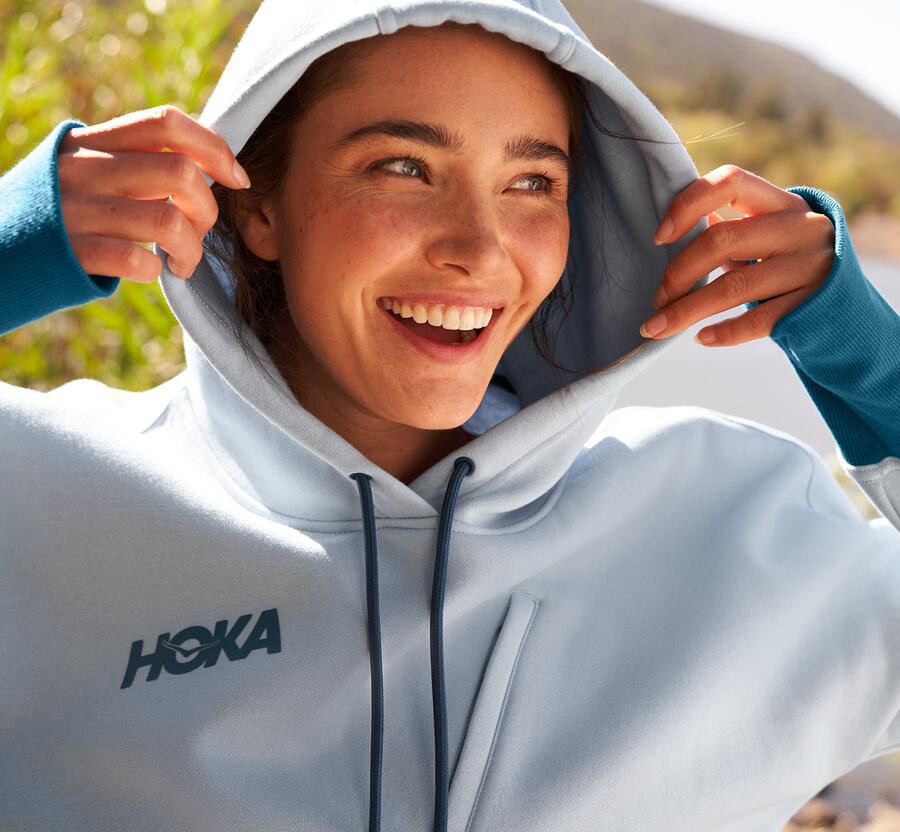 Hoka One One Hoodie Womens Blue - Performance - 21936WEPR